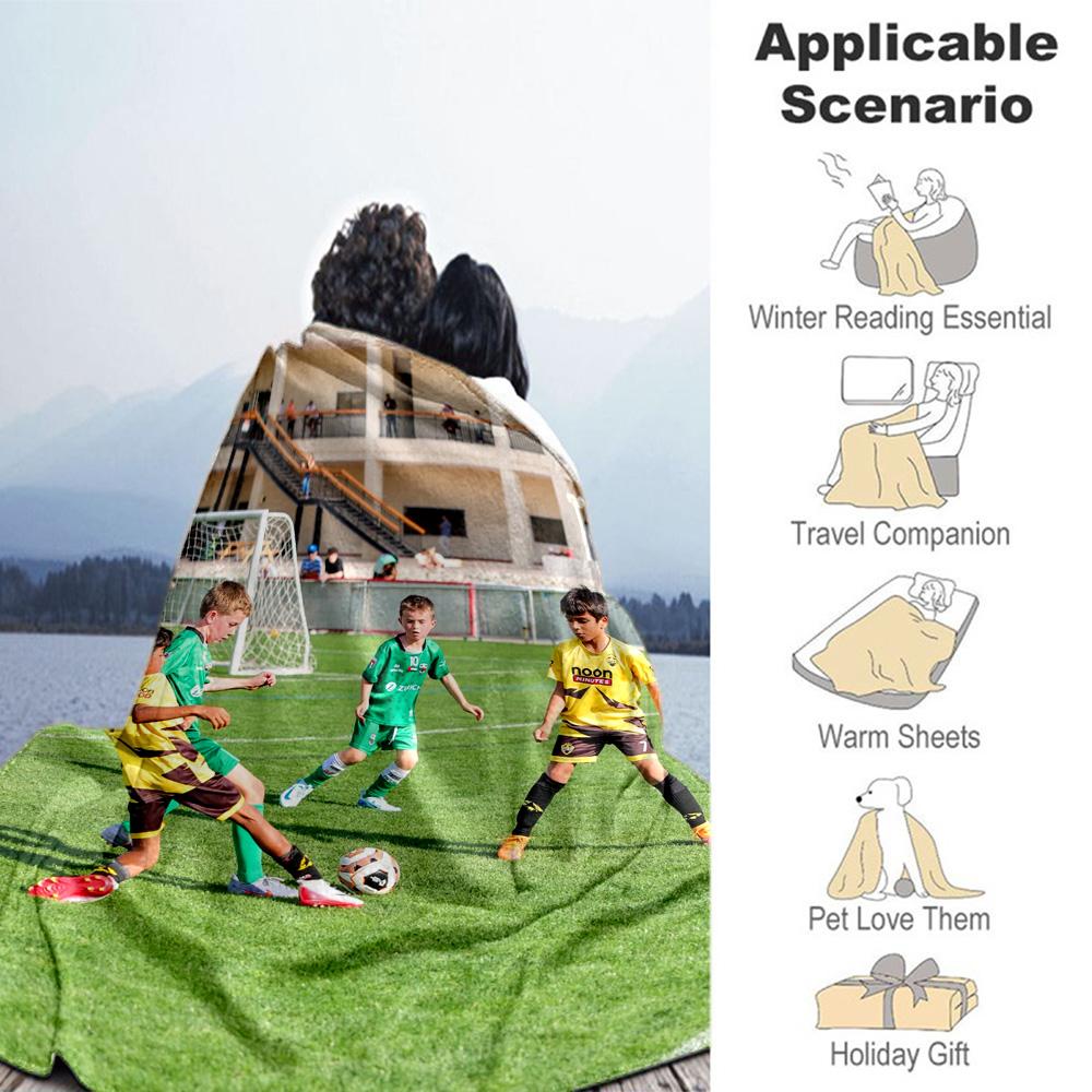 Customize Picture Personalized picture Blanket Lightweight Personalized Blanket Soft Warm Cozy Great for Picnics Chair Nap Seaside