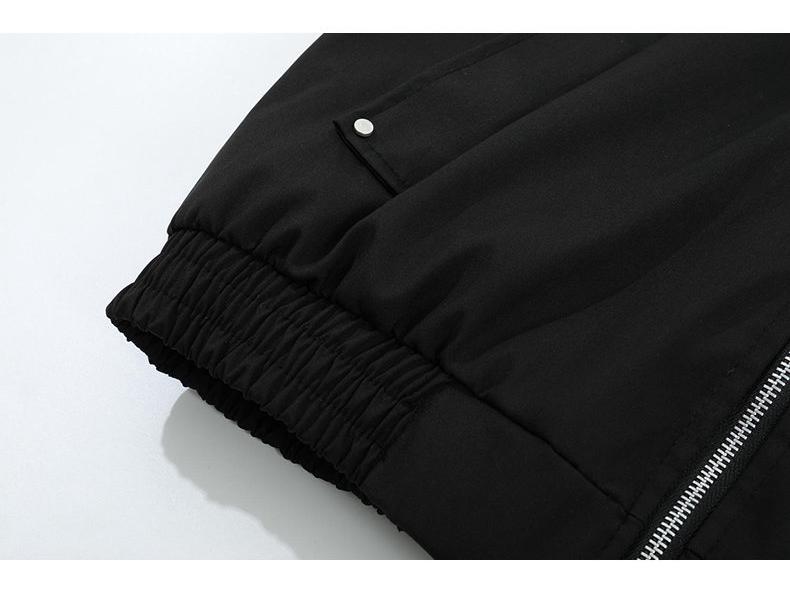 Polar Wolf Men's Winter Jacket - Heavyweight, Hooded with Large Fur Collar, Thick Velvet Lining, Cotton Outerwear