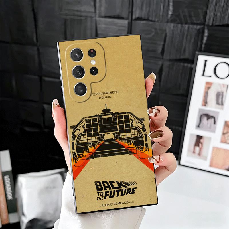 Back To The Future Soft Phone Case for Samsung Galaxy S26 S25 Edge S24 Ultra S23 Plus S22 S21 FE S20 Black Cover Back Shell