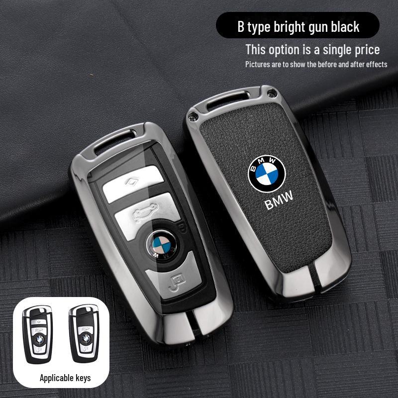 Suitable Car Key Cover for BMW: Compatible with 5 Series 530L, 3 Series 325Li, 4, 6, 7 Series, X1, X3, X4, X5, X7 (22 Models)