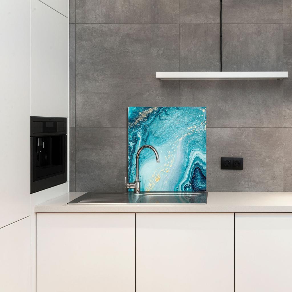 PANEL SZKLANY DO KUCHNI 60x65 Marmur
