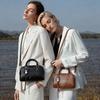 Commute Boston Women's Casual Full-grain Leather Shoulder Bag