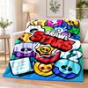 Brawl Stars Flannel Throw Blanket Soft Warm Cozy For Sofa Bed Indoor Home Bedroom Use