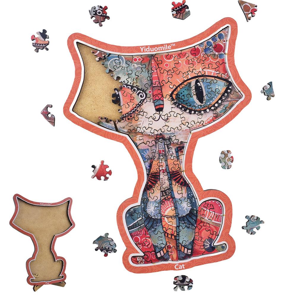 Декоративная деревянная головоломка MAO Cat Trend Retro — фото 2