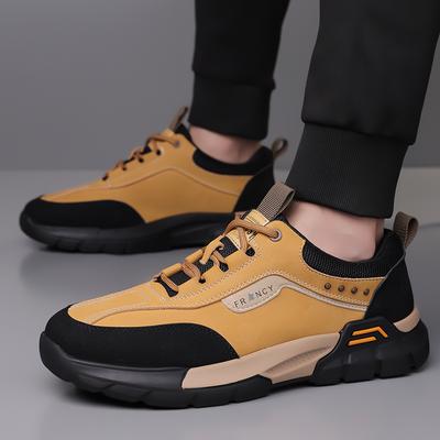 Fashionable Urban Casual Leather Men Shoes High-quality Comfort Flat Bottom Anti Slip Sports Shoes Brand Outdoor Versatile Shoes