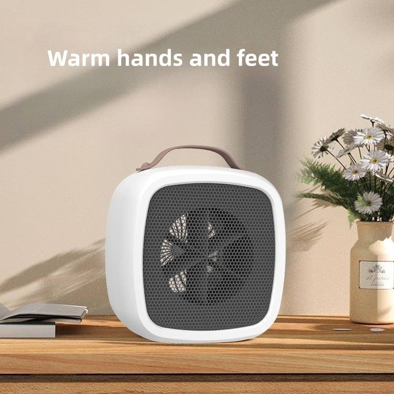 Încălzitor portabil Ventilator din ceramică Economisire de energie în condiții de siguranță Termostat de cameră liniștit pentru interior Birou Baie 220V 500w Priză UE
