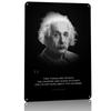 Poster in Latta di Albert Einstein Arte da Parete Personalizzata Segnali Metallici Retro Vintage per Stanza dei Fan Accessori d'Interno Decorazione da Scrivania Casa