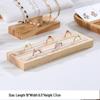 Solid Wood Minimalist Ring Display Tray with 20 Slots