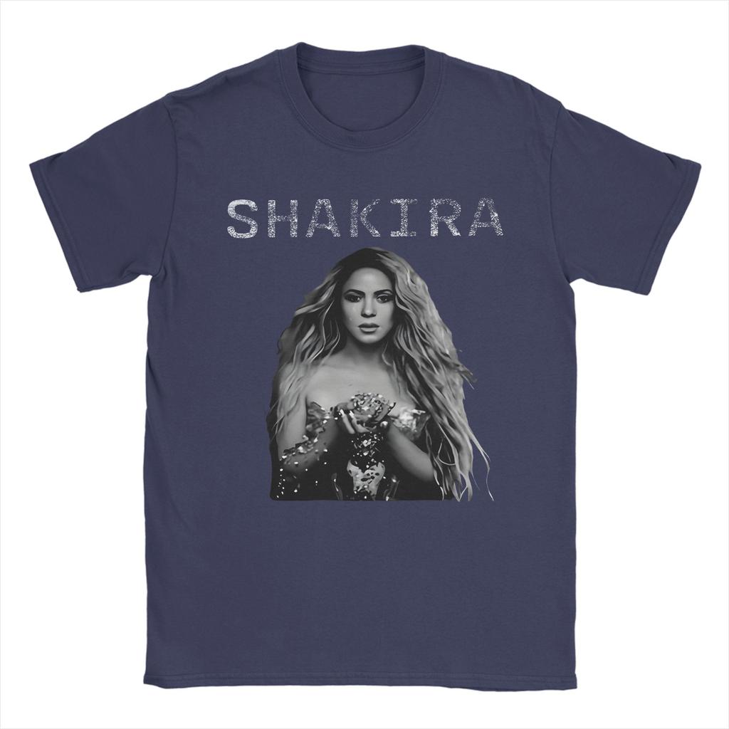 T-shirt Harajuku Estiva Shakira Fulmine Collage T-shirt Trendy Cool T-shirt in Cotone per Coppia YK Classici Top a Maniche Corte