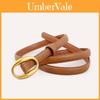 Leather Womens Belt With Oval Buckle For Casual And Office Wear