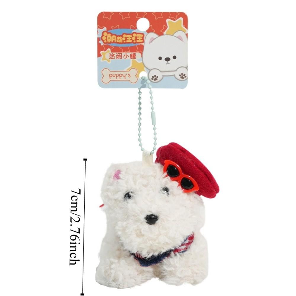 Cartoon Dog Plush Toy Keychain Stuffed Dog Plush Pendant Dog Doll Pendant  Kids Gifts