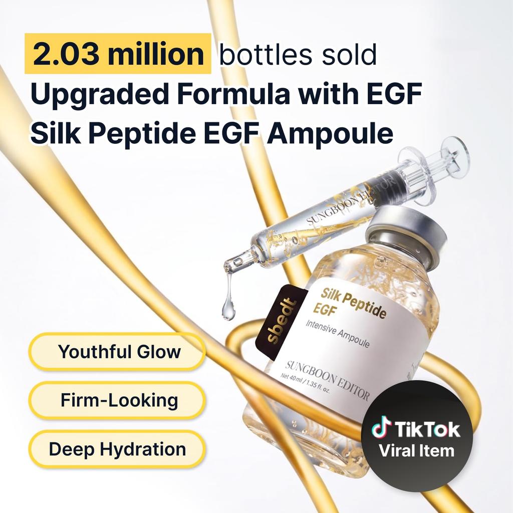 SUNGBOON EDITOR Silk Peptide EGF Intensive Ampoule Firming Volume Lifting Care 60ml