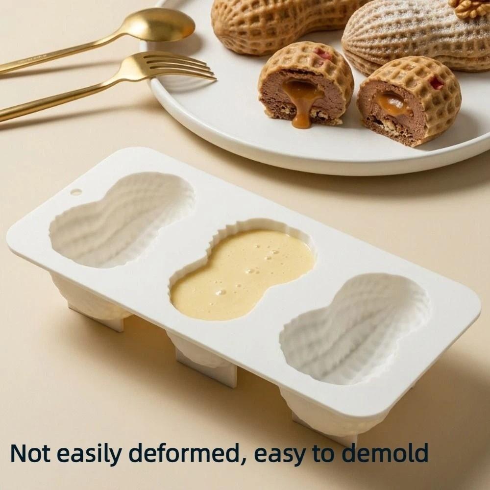 Food Grade Silicone Peanut Mousse Cake Mold Peanut Shaped French Pastry Mold  Chocolate Pudding