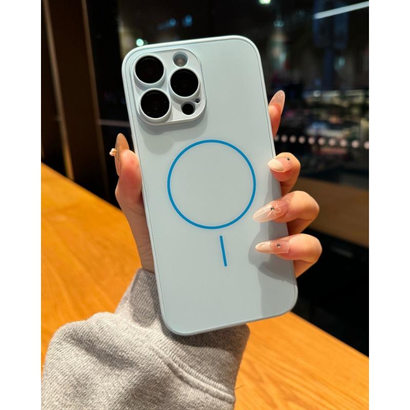 Applicable To IPhone 16 Matte AG Magnetic Suction Phone Case Apple 15 ProMax Full Pack Hard Shell 14 Anti Fall Protection Case