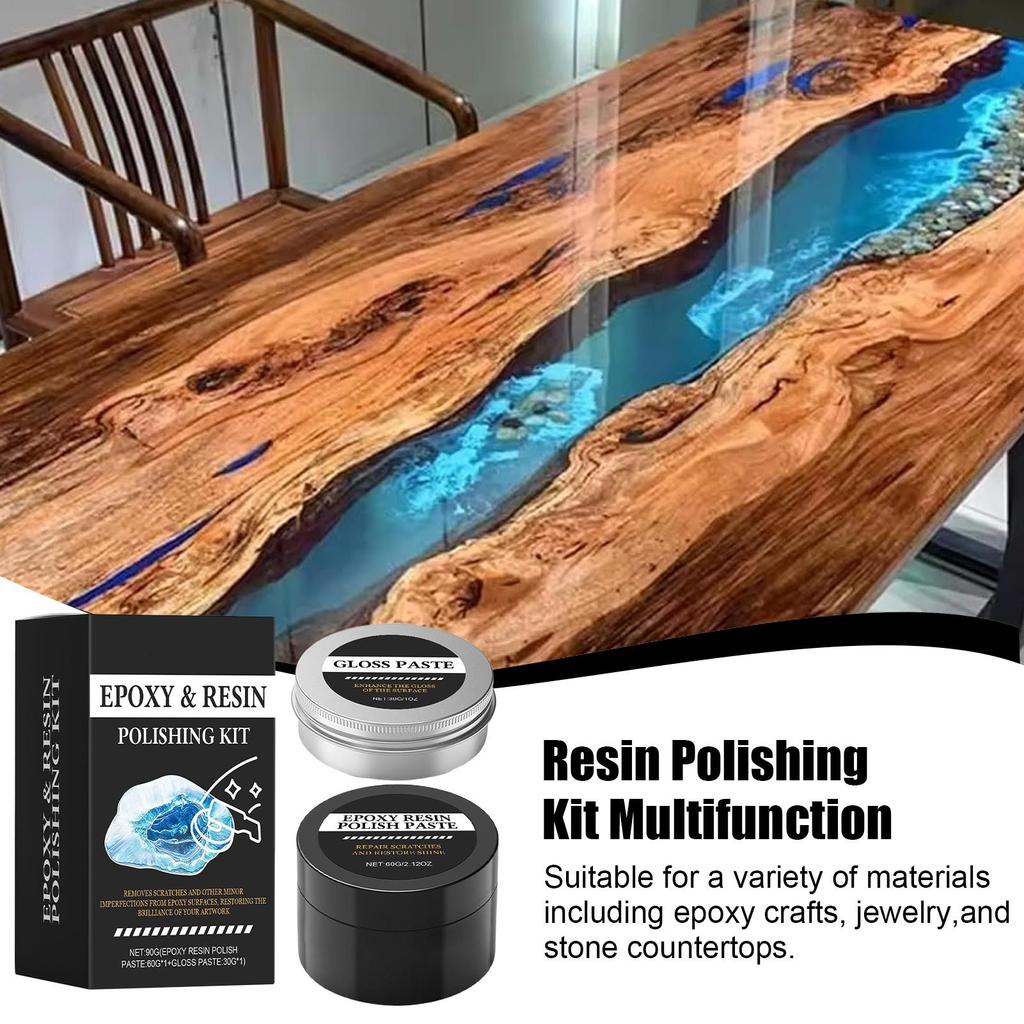 Repair Epoxy Polishing Kit For Resin Luster Restoration Cream Epoxy Scratch Polishing Compound For Beginners Art Projects