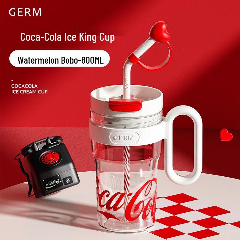 

Gemi x Coca-Cola 800 мл брендований стакан з соломинкою
