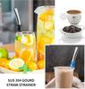 Hot Sale Reusable Straw Spoon Stainless Steel 304 Tea Filter Yerba Mate Bombilla Coffee Spoons Milk Drinking Kitchen Tools