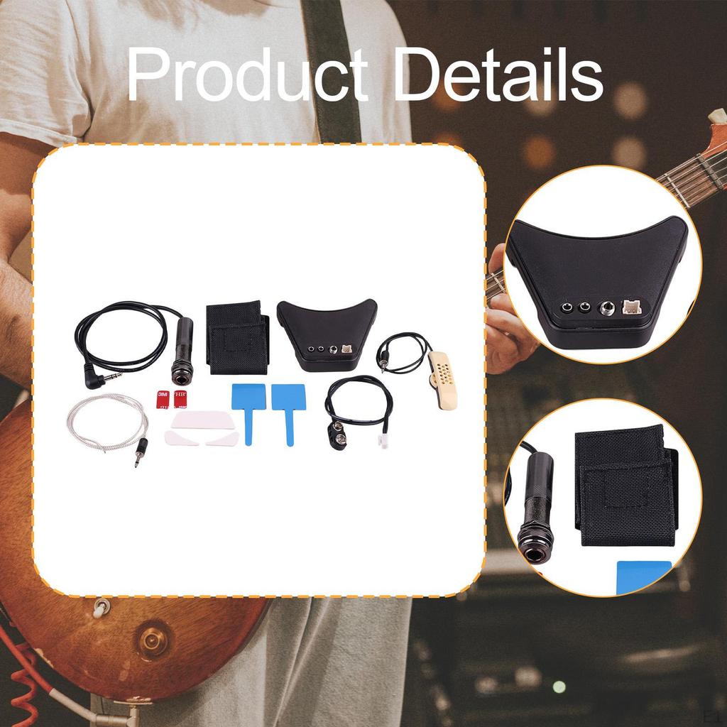 Guitar Soundhole Pickup Replacement Practical Parts Adjustable Volume Control Musical
