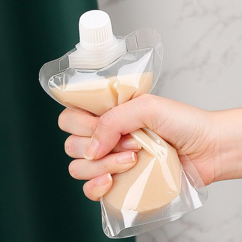 Transparent Self-supporting Suction Nozzle Bag Beverage Soybean Milk Coffee Pouch Disposable Explosion Proof and Leak Proof Sealing Packaging Bags