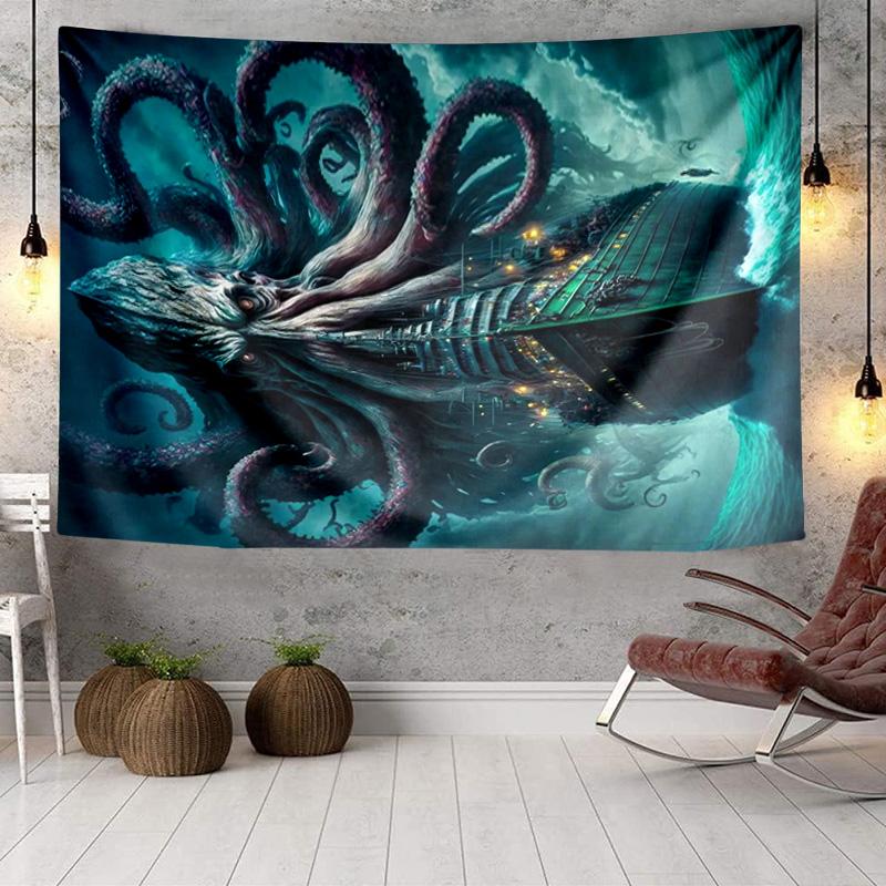 Pirate Ship Adventure Tapestry Room Decoration Wall Hanging for Living Room Bedroom, dormitory, Birthday and Christmas gifts