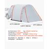 SucceBuy 8x6.7ft 3-Season Inflatable SUV Tent with Awning Ventilated Doors & Mesh Window for Outdoor Camping - Air Pump Included