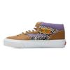 Half Cab Vault EF VLT LX Canvas Unisex Mid Top Sneakers Brown Purple Cow Print VN0A5HZV9N3