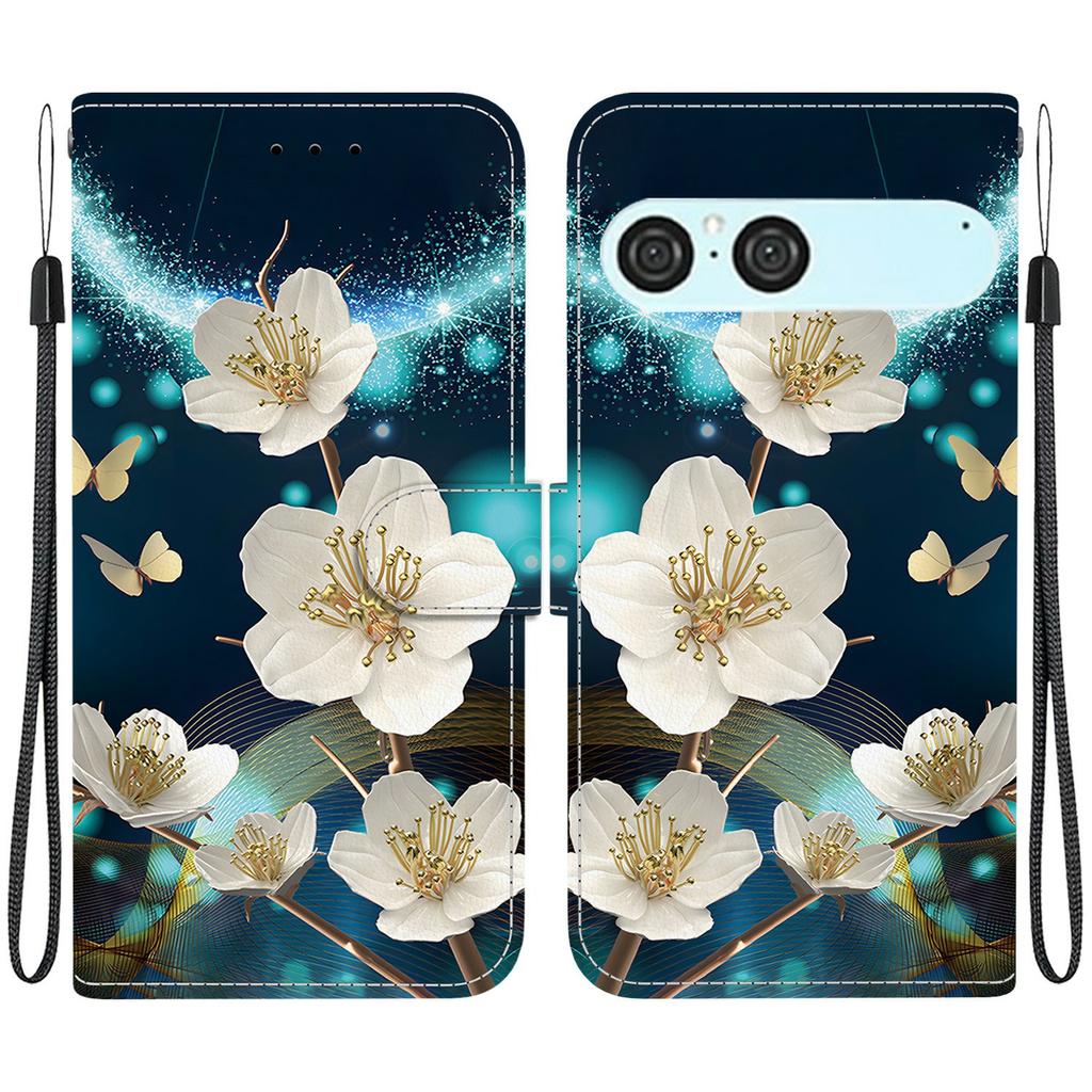 For Sony Xperia 10 VII Case Pattern Printing Leather Flip Wallet Phone Cover with Lanyard