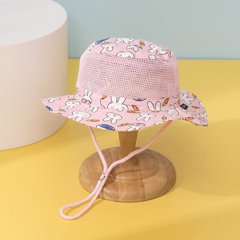 Verão Novo Malha Chapéus Balde Infantil Para Meninos Meninas Bonito Desenho Animado Chapéu de Sol Chapéu Panamá Protetor Solar Caminhada Pesca Chapéu Chapéu de Pescador
