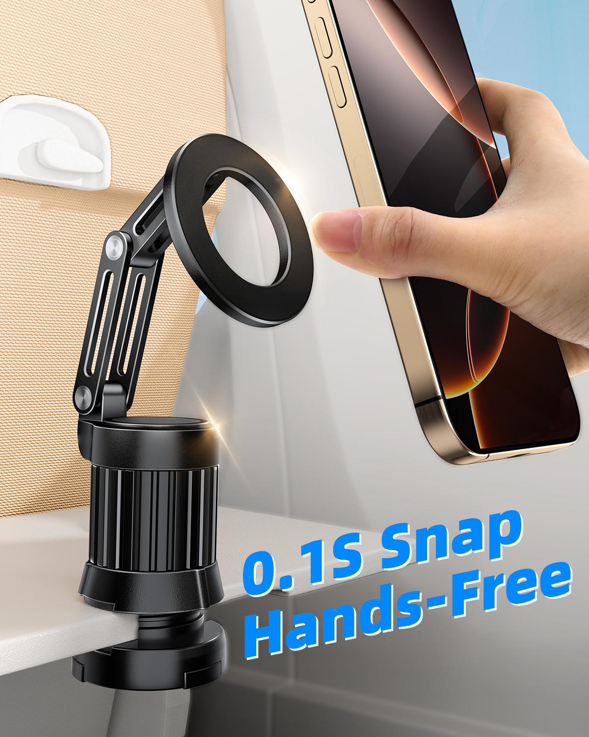 

Oatsbasf Magnetic Phone Holder Stand Airplane for Travel Essential Foldable Desktop Phone Stand for iPhone with Tripod Base