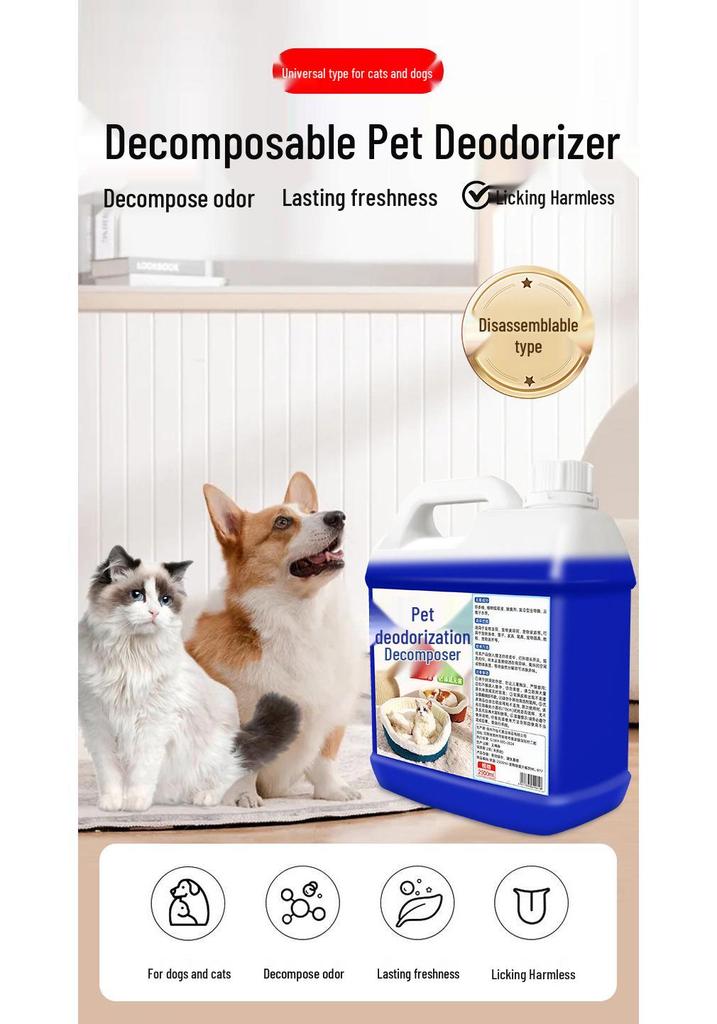 Biological Enzyme Pet Deodorizer Spray for Dog and Cat Urine Odor Removal - Free Shipping