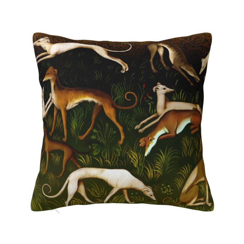 Custom Whippet Greyhound Dog Throw Pillow Case for Sofa Hound Modern Cushion Cover Soft Pillowcase