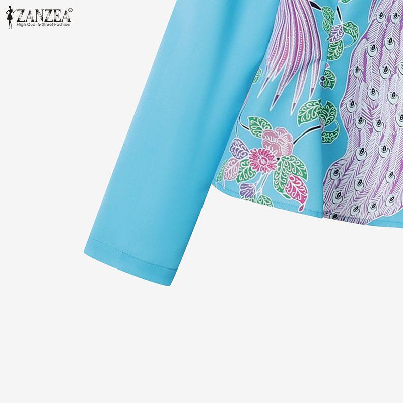 ZANZEA Women Long Sleeve Blouse and Long Skirts Casual Two Piece Suit Sets