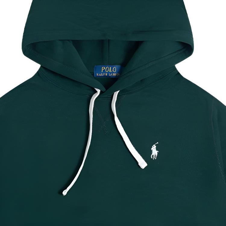 Polo Ralph Lauren FW23 Pony Logo Embroidered Hooded Fleece Long Sleeve Sweatshirt Men Sweatshirt Green 710838696-015