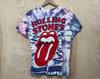 Vintage 90s Rolling Stones Voodoo Lounge Tour Parking Lot Tie Dye Single Stitch Short Sleeve Cotton T Shirt Size Large
