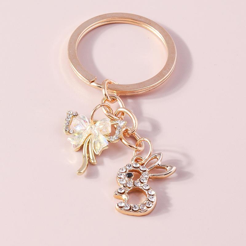 Romantic Moon Star Keychains Crystal Key Rings Gift for Women Men Car Key Handbag Pendants Jewelry Making Accessorie