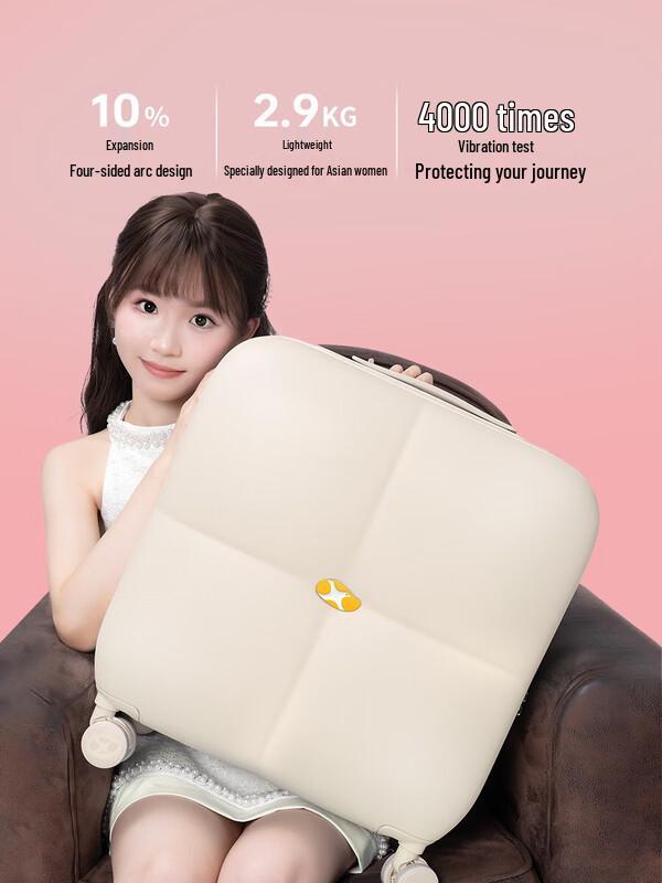 MGOB Durable Hardshell Carry-On Spinner Luggage