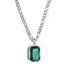 Ins Titanium Steel Colored Diamond Necklace Light Luxury Personality Collarbone Chain Qixi Festival Gift