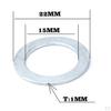MUQZI 4x Durable Road Bike Stainless Flat Washer Pedal Gasket Spacer