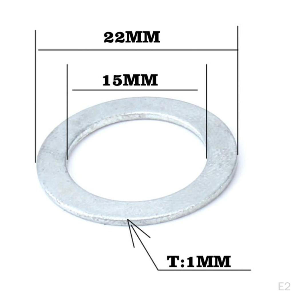 MUQZI 4x Durable Road Bike Stainless Flat Washer Pedal Gasket Spacer