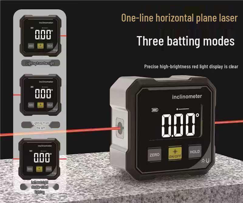 High-Precision Digital Inclinometer with Strong Magnet and HD Screen