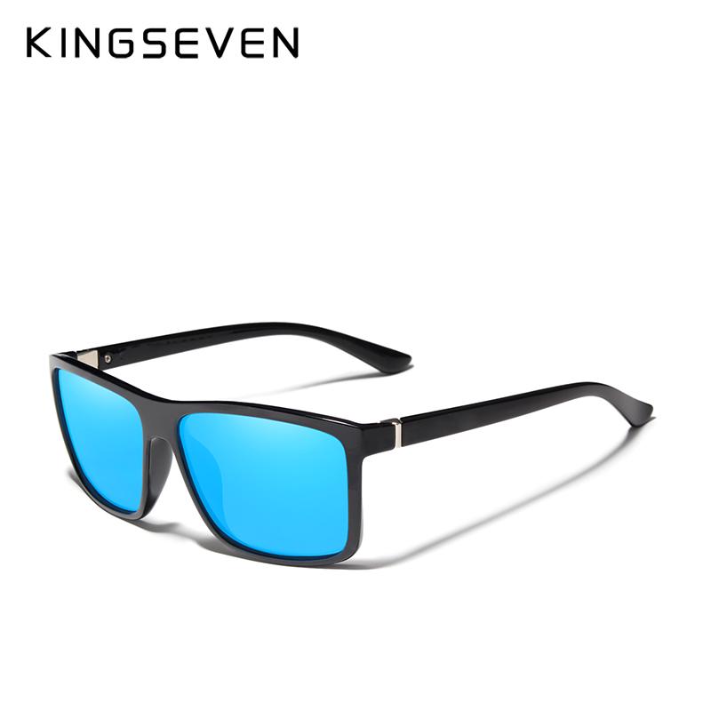 

KINGSEVEN Polarized Sunglasses Men Driving Square Frame Male Classic Unisex M