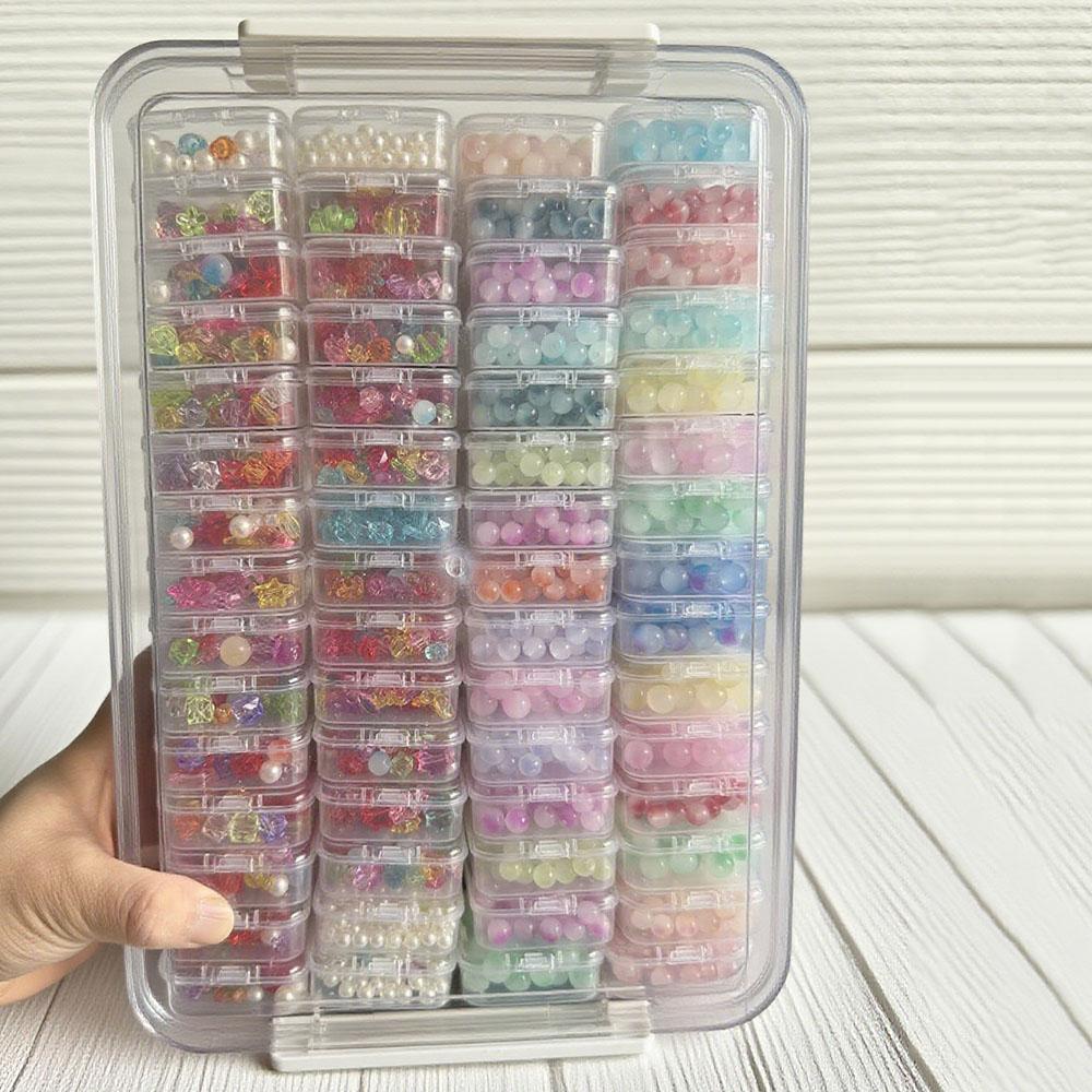 60 Stück DIY Diamantmalerei Aufbewahrungsbox, Nagellack Schmuck Strass Mosaik Aufbewahrungsbehälter, Multifunktionale Aufbewahrungsbox