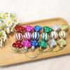 Colorful Christmas Candy Ornaments Gift Box - Electroplated Round Decorations for Trees and Windows