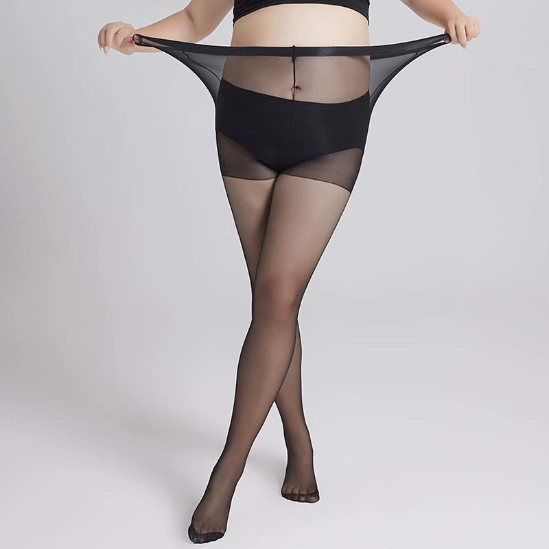 

Extra Large Summer Tights Women Anti-Hook Silky Touch Elastic Big Size Pantyhose Xl 3Xl T Crotch Sexy Transparent Underwear 3XL