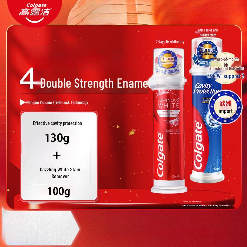 Colgate Anti-Cavity & Whitening Toothpaste Duo Pack