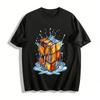 Schmelzender Rubik's Cube Print T-Shirt Trendige Streetwear Für Männer Frauen Reines Baumwoll-T-Shirt