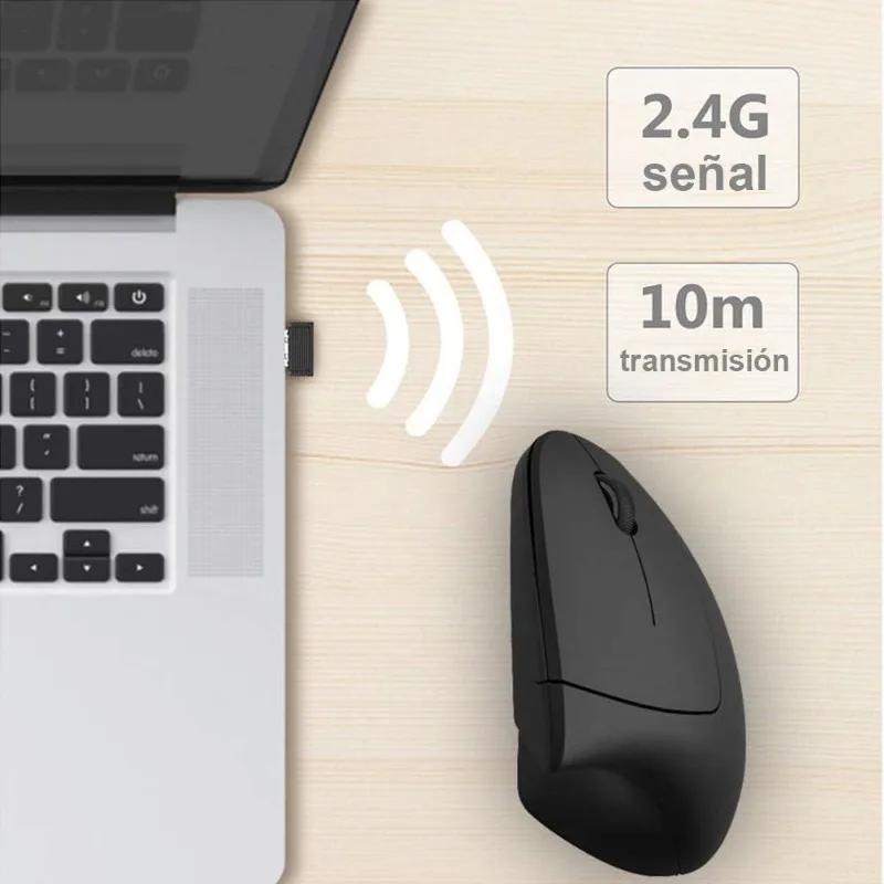 Wireless Bluetooth Vertical Mouse Personality Side Grip Ergonomic 2.4G Gaming Office Silent Photoelectric Bluetooth Mouse