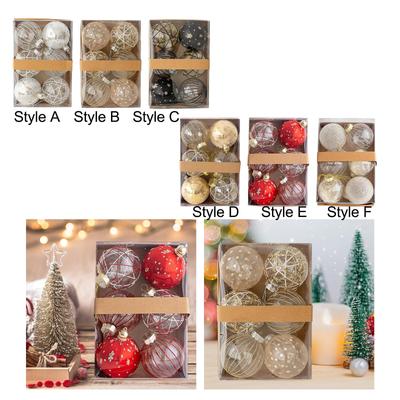 6 Stück Weihnachtsbaumkugeln Ornamente Verlobung 8cm Weihnachtsbaumdekoration
