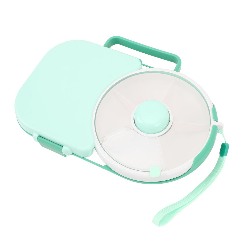 Snack Rotating Bundle with Lid Multifunctional Sealed Fruit Tray Damp Proof Rotating Snackle Box