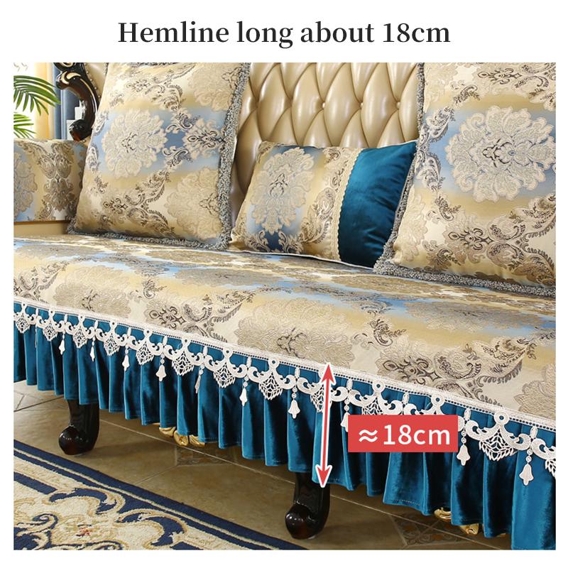 Non-slip Sofa Cover Four Seasons Universal Sofa Cushion European Jacquard Living Room Decor Sofa Towel Sectional Couch Covers